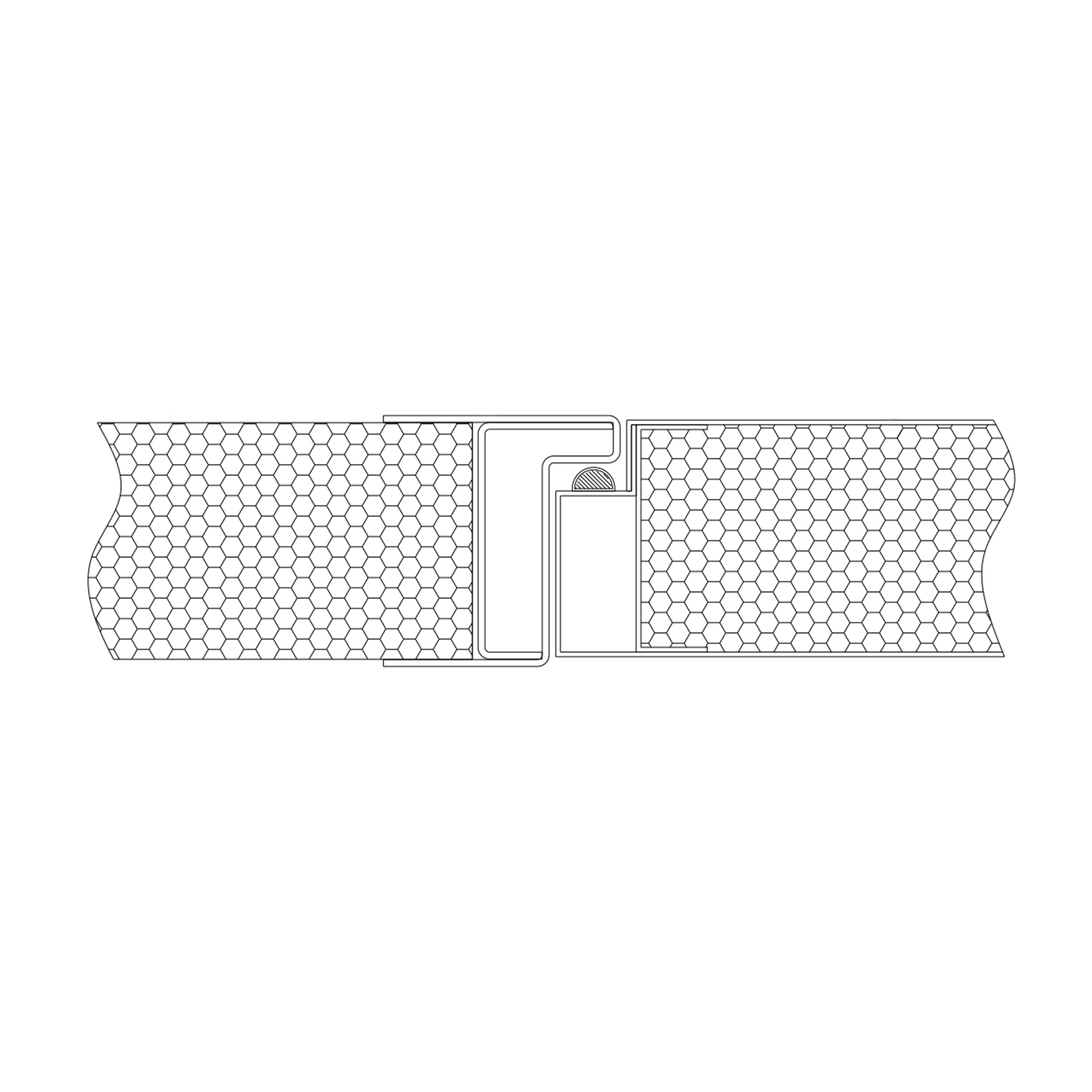 Ympyröity runkotyyppi teräs puhdas ovi